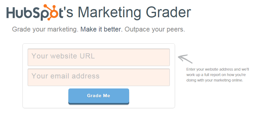 Review Your Marketing   Free Website Review Tool   HubSpot s Marketing Grader