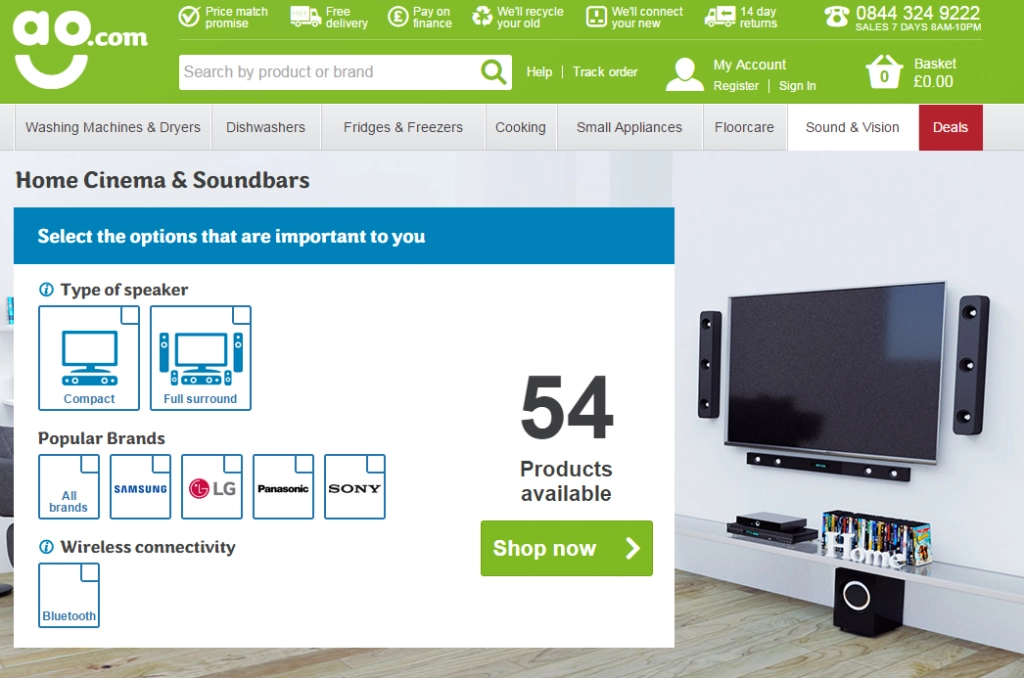 Home Cinema Soundbars from ao.com