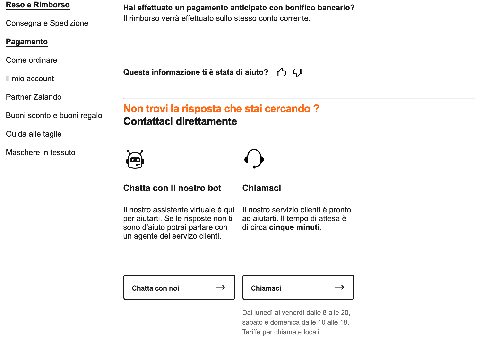 Zalando-FAQ-Customer-Service
